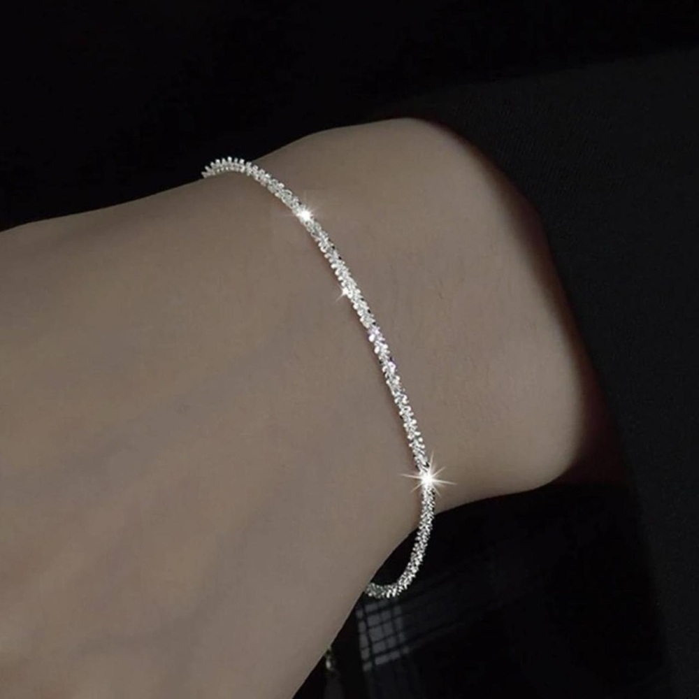 Silver - 1pc Fashionable Stainless Steel
Minimalist Bracelet